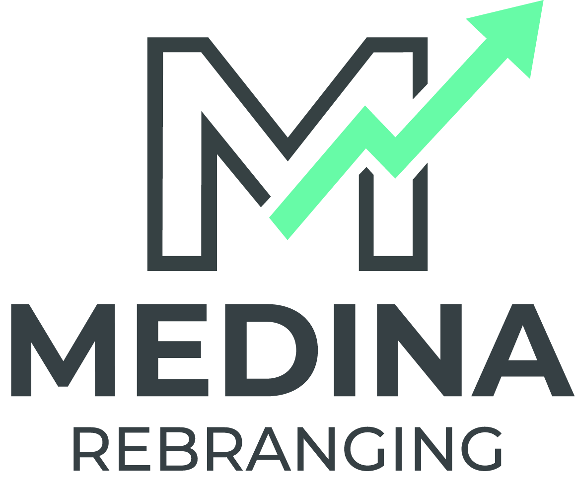 Logotipo oficial de Medina Rebranding, agencia de diseño web y alta conversión